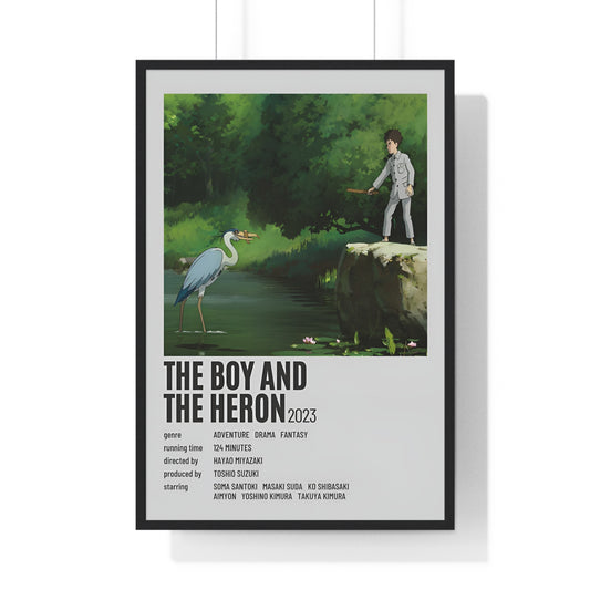 The boy and the heron Framed Poster