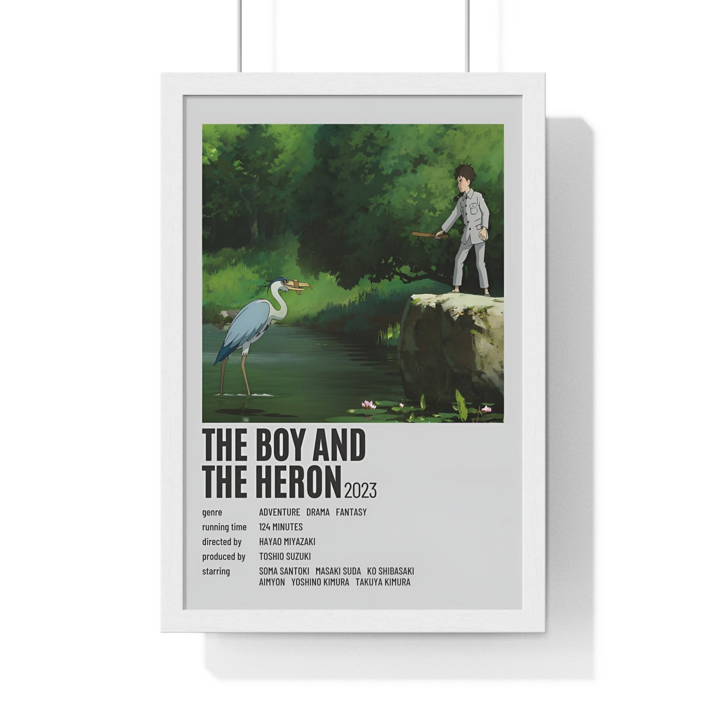 The boy and the heron Framed Poster