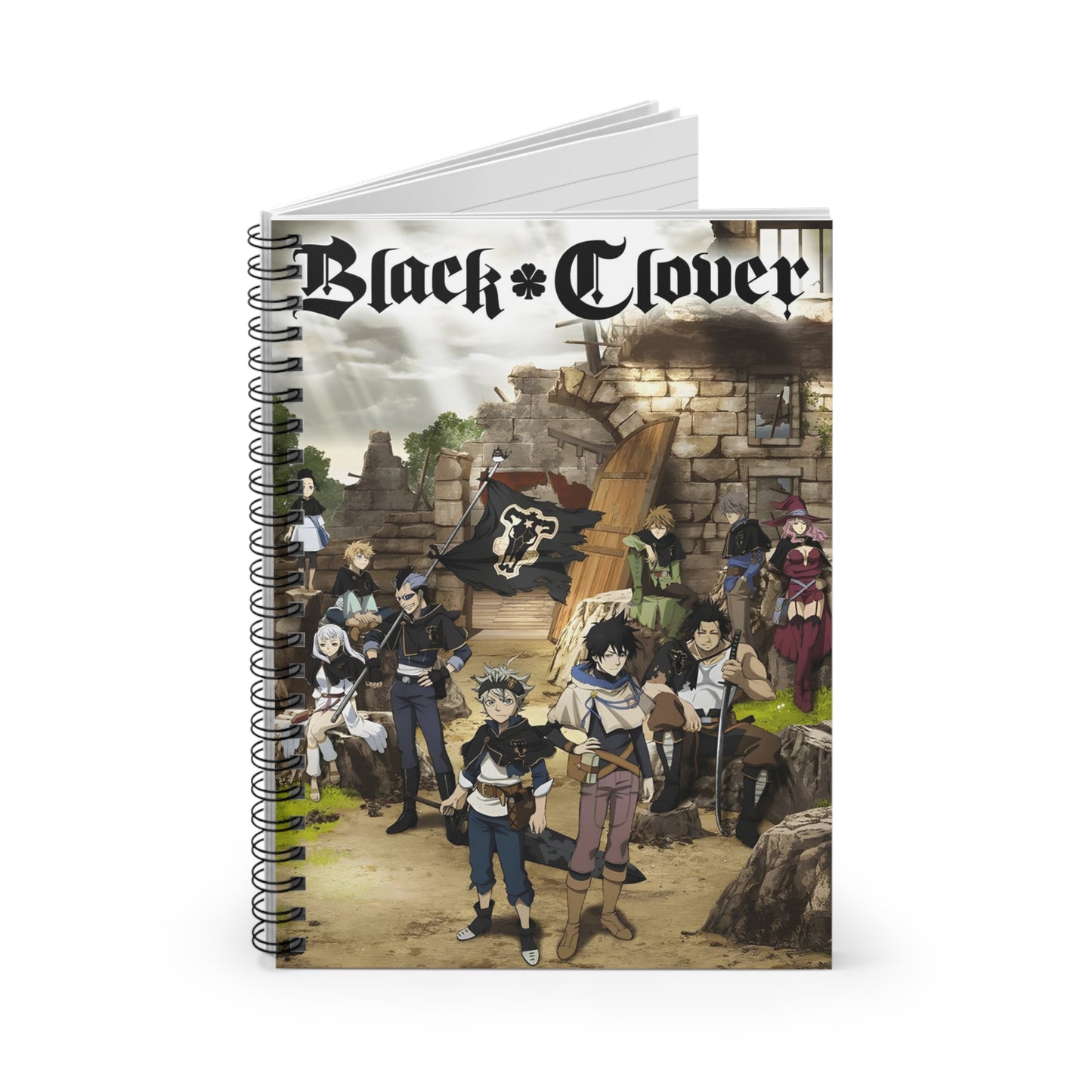 Black clover Spiral Notebook