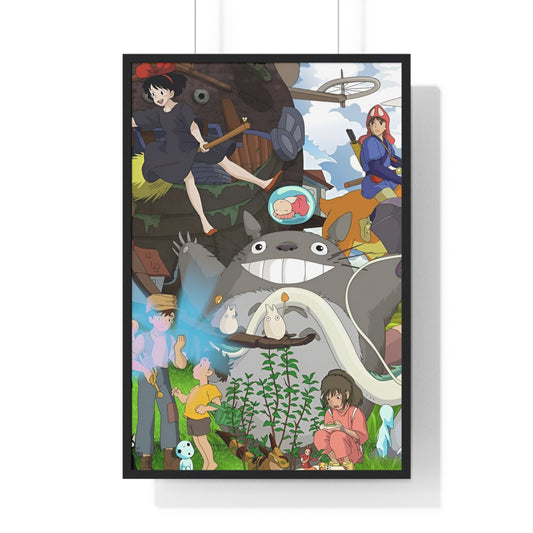 Studio Ghibli Framed Poster